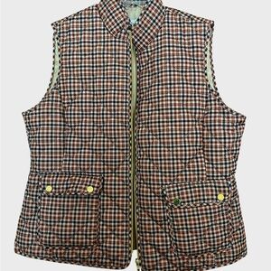 St. John's Bay Women’s Sz XL Checkered Quilted Vest